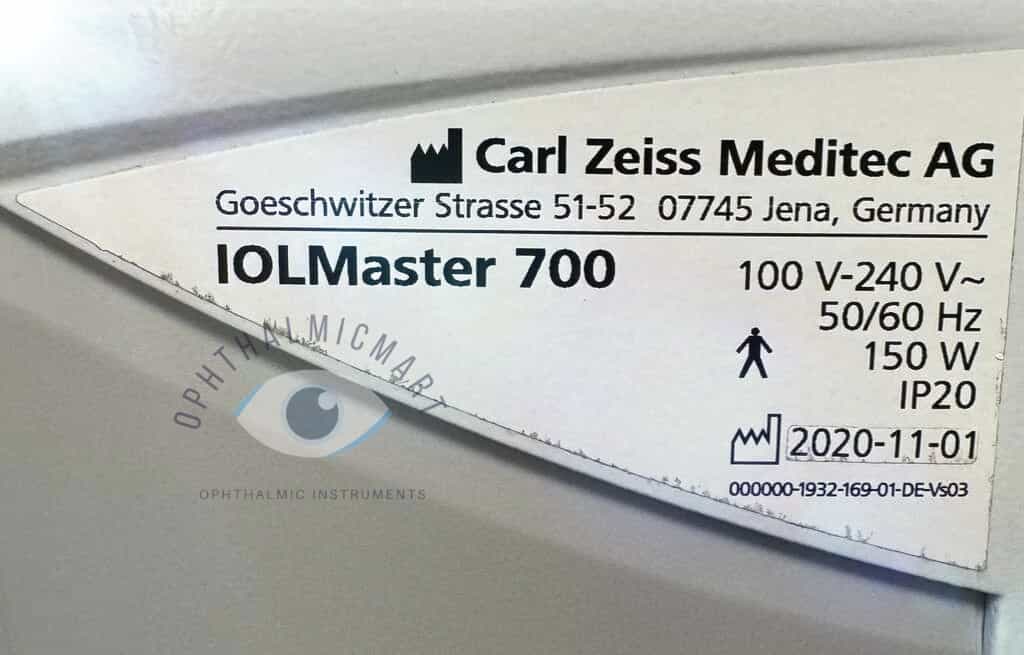 Zeiss-IOL-Master-700 SERIAL NUMBER
